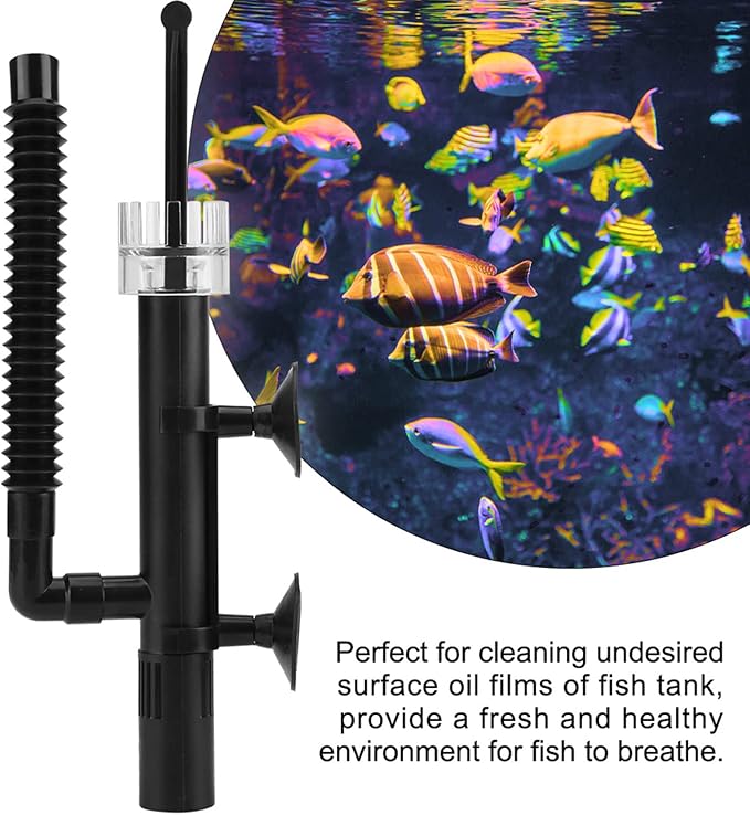 JTLB Mini Fish Tank Oil Skimmer, Surface Oil Remover, Perfect for Small Coral Aquarium, Efficient Cleaning Tool, Single Pack, JTLBapyd05f6hu