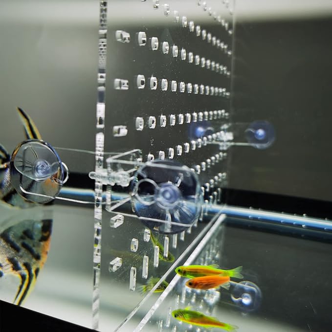 Fish Tank Divider Clear 30/40/50/65/75/90/125/150 Gallon Aquarium Divider with Suction Cups Accessories
