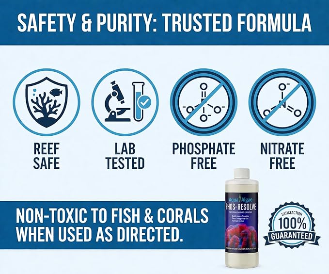Phos-Resolve Phosphate Remover for Reef Tanks & Aquariums, 15% Lanthanum Chloride, 8 oz
