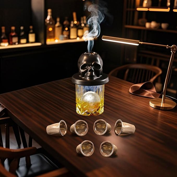 Whiskey Smoker Screen Filter - 6PCS 1.22" Diameter Screen Bowl Top Mesh Set, Stainless Steel, Washable, Mesh Screen Filter Bowl for Skull Cocktails and Whiskey Kit