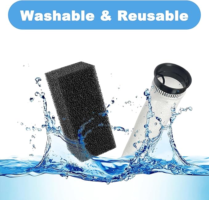 14 PCS Filter Media Maintenance Set Replacement for Waterbox AIO 20 CUBE and AIO 25 PENINSULA Aquarium Filters, Includes 2.75 Inch Filter Socks, Carbon Pellets, Ceramic Rings, AIO Filter Sponges