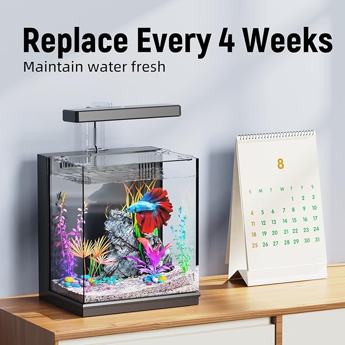 Small Filter Cartridge Compatible Filters, Aquarium Fish Tank Filter Cartridges Replacement for Aquarium Filters Size 2.5/6