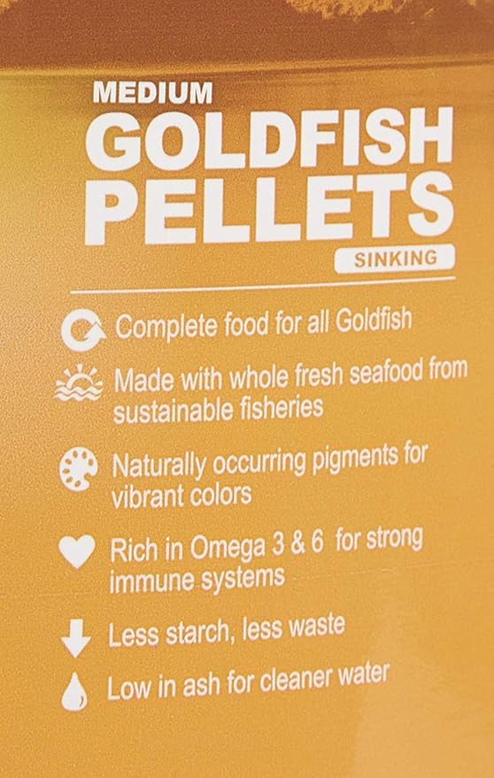 Omega One Goldfish Pellets, Sinking, Medium, 10 lb x1