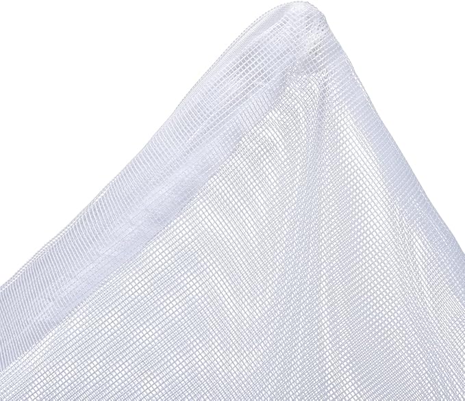 JIHAQUA Aquarium Filter Bags Large - Reusable Fish Tank Filter Media Mesh Bags with Plastic Zipper (14 x 18 inch (6 Pack))