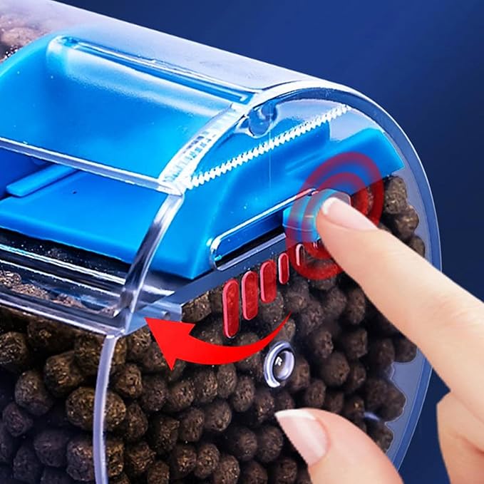 Automatic Fishtanks Feeder Health Diet Feeding Tool for Fish and Shrimp with Easy to Use Food Control Feeding Supply Easy Operations Fish Feeder