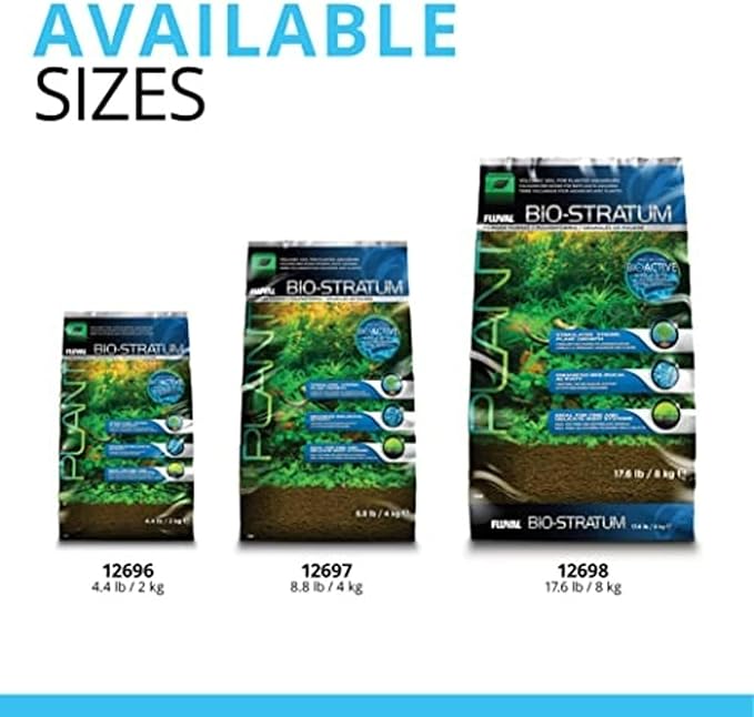 Fluval 12696 Natural Mineral-Rich Volcanic Soil Bio Stratum for Planted Tanks, 4.4 lbs. - Aquarium Substrate for Healthy Plant Development, Growth, and Color