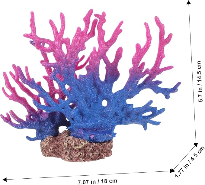 Resin Coral Aquarium Decor Artificial Fish Tank for Aquariums Aquatic Landscape Non- Resin