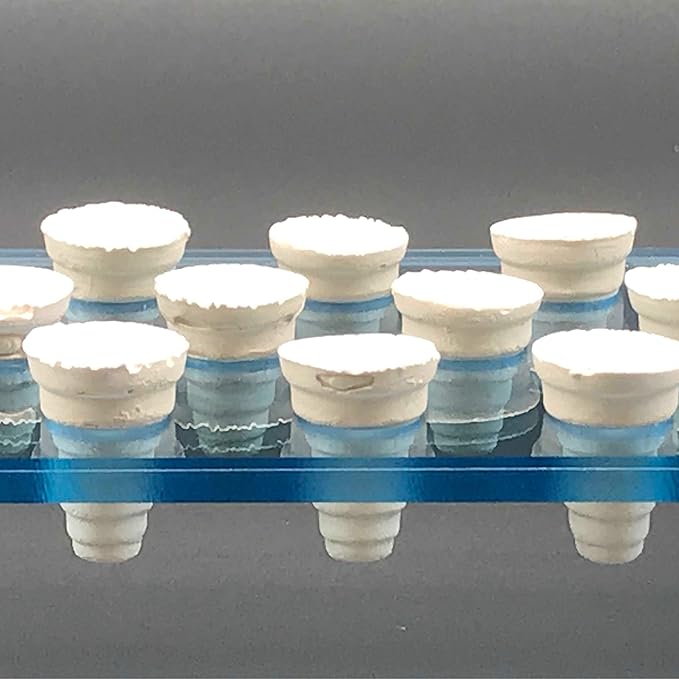 iQuatics Ceramic Marine Coral Frag Plugs 100% Pollution & Chemical Free, Cone, Pack of 25