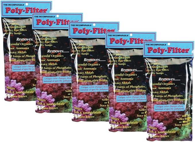 Poly Filter Pad, 4" X 8", Five Pack