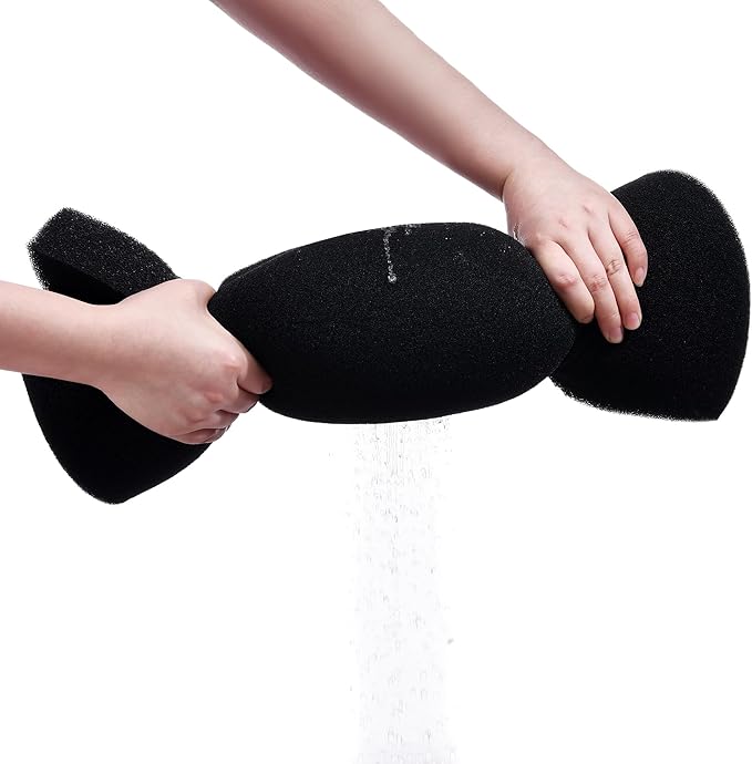 Aquarium Filter Bio Sponge Pad, Foam Sponges Filter Media, Cut fit it Filter Accessories for Fish Tanks and Ponds (18"x18"x1.6" (35PPI) 2 Pack)