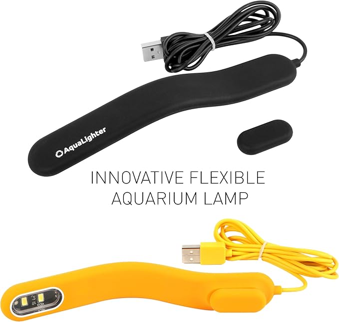 Fish Tank Light - Clip On Aquarium Light - Aquarium Light for Plants - LED Flexible Lamp for Freshwater Light - NanoSoft Yellow Fish Tank Lights 10 Gallon