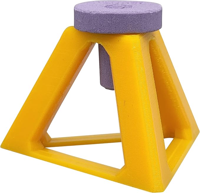 Coral Frag Holders - Pyramid Shaped Plug Stand (Yellow)