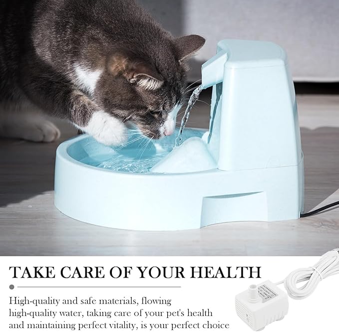 Replacement Pump for Pet Drinking Fountains, Quiet DC Brushless Motor, USB Powered, Mini Cat Water Dispenser, White, ABS Material, Above Ground, 5V, Pet Pump