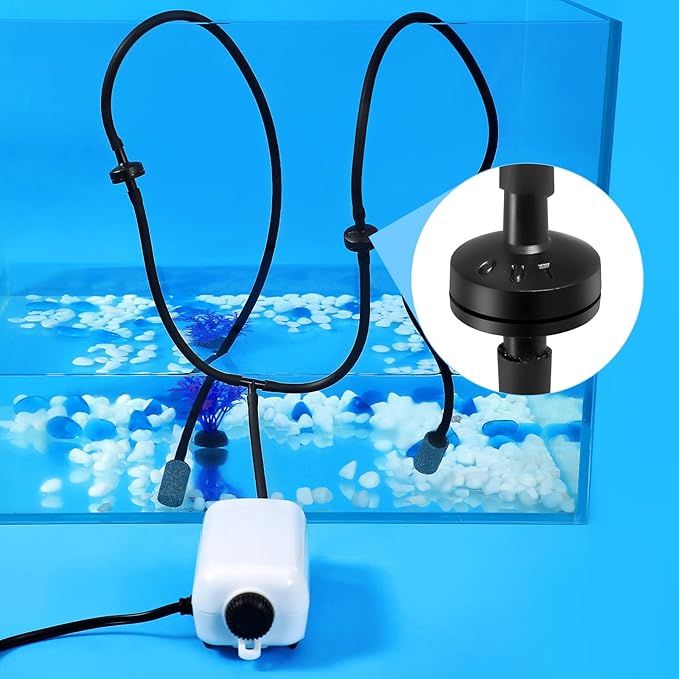 AQUANEAT Aquarium Suction Cups, for Fish Tank Airline Tubing, with Clips 1/4" Dia, 24pcs (Black)