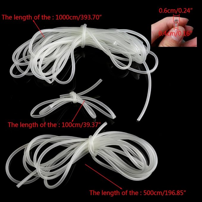 1/5/10m Clear Aquarium PVC Tube Air Tubing for Fish for 4/6mm