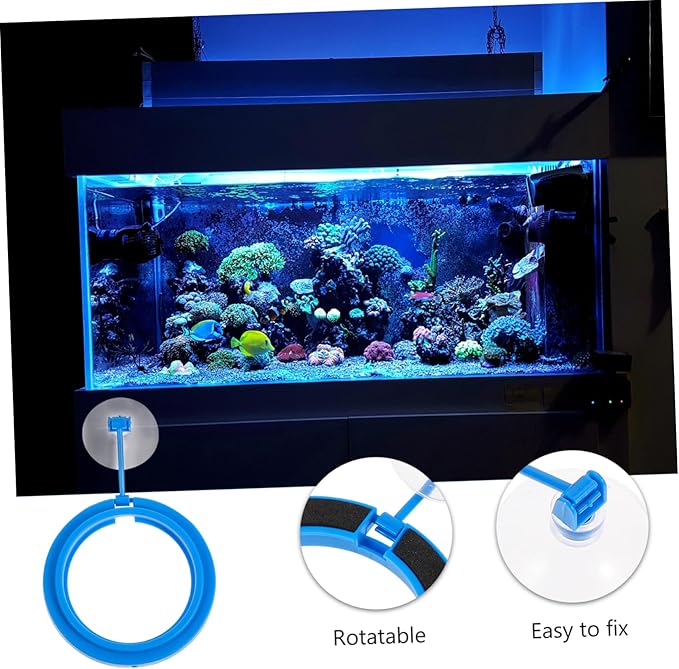 3pcs Automatic Feeder Fish Tank Feeding Ring Plastic Material Simple Design Floating Food Tray