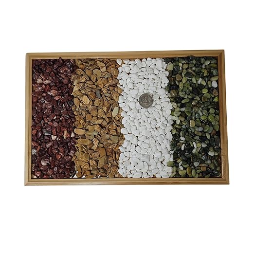 Wood Brown Pebbles,Small Gravel,1/4 Inch Nature Stones,Rocks for Reptile Terrarium,Turtle Tank,Indoor Plant Pots,Succulent,Garden Decor,Fish Tank,Vases,Aquarium Landscaping,10Lb
