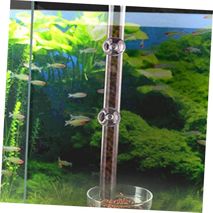 BESPORTBLE 1set Acrylic Fish and Shrimp Feeder Plate Easy Installation for Aquariums Diameter Height Safe for Fish Tanks