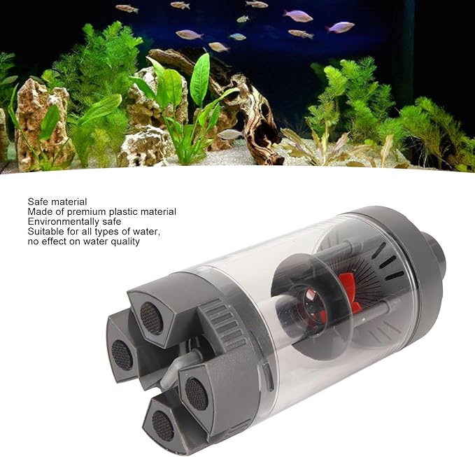 Aquarium Internal Filter, Fish Tank Filter Plastic Quiet Practical Secure Anti Seize Improve Water Quality, Fish Tank Toilet Suitable for Aquarium Fish Tank