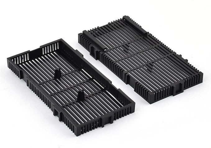 XMHF Aquarium Fish Tank Bottom Under Gravel Filter Board Plate Plastic 24-Pcs