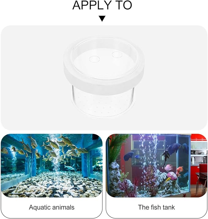 Ipetboom Fish Tank Separate Box Floating Aquarium Breeding Box with Lid 4.72X4.72X3.14In Acrylic Fish Isolation for Small Guppy Fry