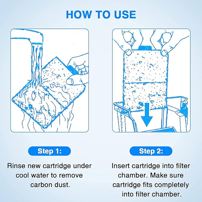 HiTauing 8 Packs PF-S Filter Cartridge for PF10 Power Filters, Only Fit to Model PF10 Power Filters