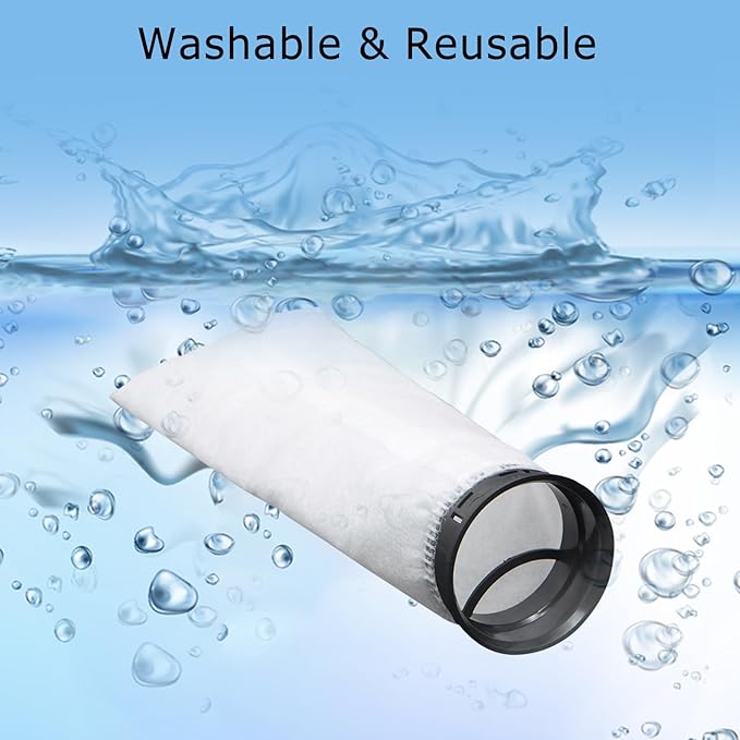 6 Pack 2.75 Inch 225 Micron Filter Sock Fits Waterbox Aquarium Models, Fits Eshopps Aquarium Models, Fits Fiji Cube Aquariums, Also Fits all 2.75" Filter Sock Holders
