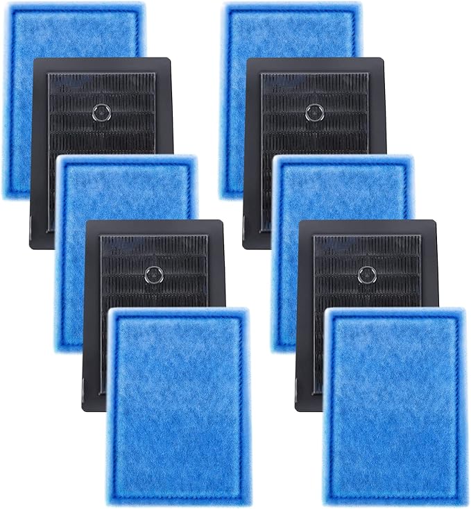 8 Pack Aquarium Filter Cartridge,Compatible for 20 Gallon Fish Tank, 10-20 Gallon Fish Tank Power Filter Cartridge Replacement for EZ-Change #2 & Fit for Marineland Rite-Size B