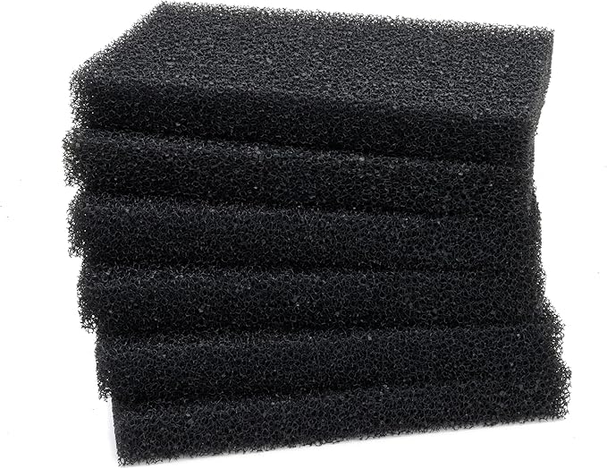 Aquarium Bio Filter Media Sponge, 6.28 x 4 x 0.78 inch 24 Pack Cut-to-Size Foam for Aquarium Fish Tank