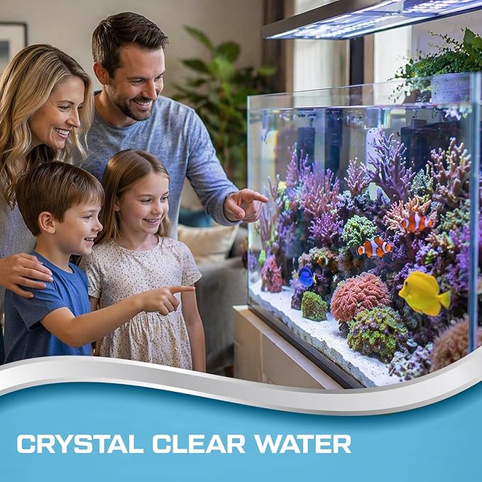 Aquarium Filter Floss for Fish Tank Filters, Aquarium Filter Pad - Media Roll for Crystal Clear Water (45 Inch Long, 16 Inch Wide)