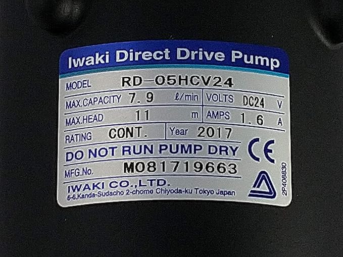 Iwaki MD70RLT Water Pump (Japanese Motor)
