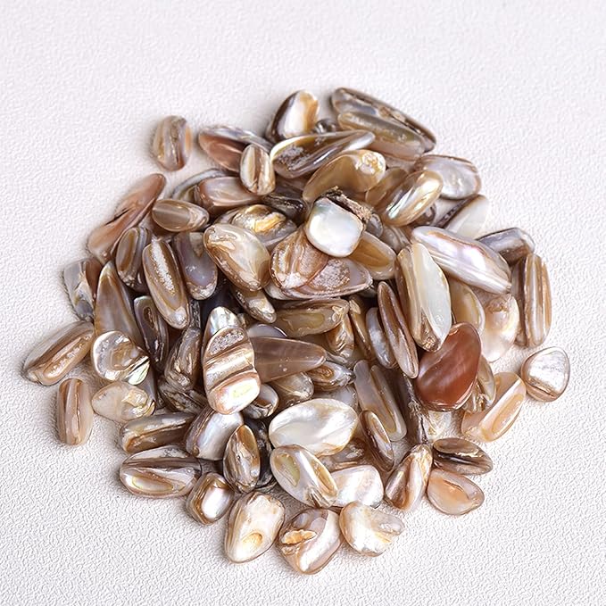 50/100g Natural Stone Gravel Crystal Quartz Mineral Agate Specimen Gemstone Home Aquarium Decoration,Shell,100g