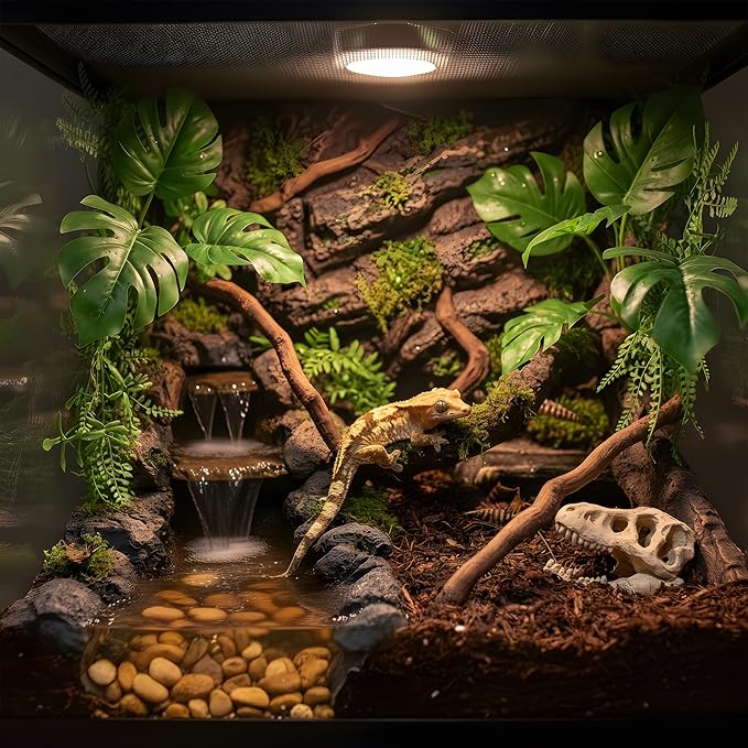Mini T-Rex Skull Aquarium & Reptile Tank Decor – Dinosaur Fossil Hideout for Fish, Geckos, Hermit Crabs, and Terrariums – Small Resin Jurassic Decoration for Aquascape, Vivarium, or Pet Habitat