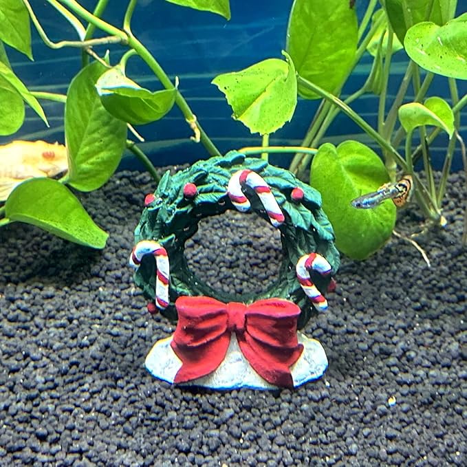 Tank Decoration Landscape Christmas Gall - Aquarium Christmas Theme Decoration