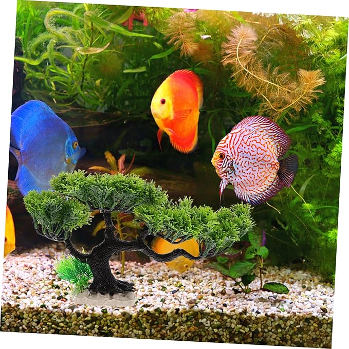 balacoo Artificial Aquarium Plant Lifelike Underwater Plastic Plants Decoration Ornament for Fish Tank Green