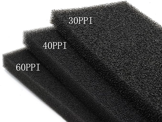 ALEGI Aquarium Filter Sponge Pad 30PPI / 40PPI / 60PPI Bio Sponge Filter Media Cut-to-Size Foam for Fish Tank, Pond Filter (19.5" x 4.72" x 0.78" - 40ppi)