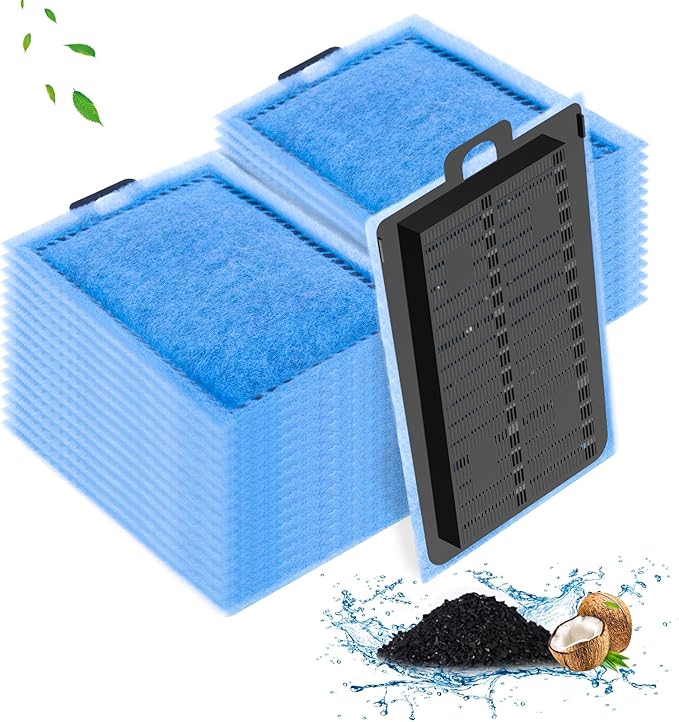 Umlecoa 9/16/32 Pack Rite-Size E Filter Cartridges for Emperor PRO Power Filters 450 & Original Emperor Power Filters 280/400 - Rite-Size E Replacement Filter Cartridges
