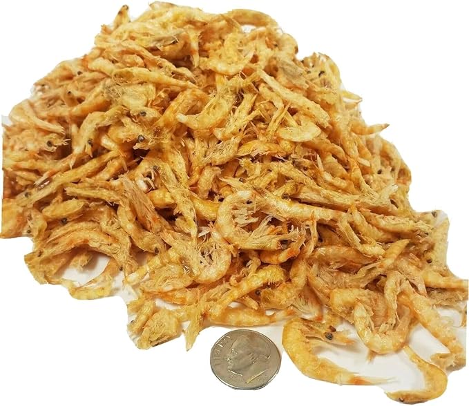Arctic Krill, Freeze Dried Arctic Krill for Larger Tropical Fish, Marine Fish, Large Cichlids, Large Catfish, Pond Fish, Aquatic Turtles, Hamsters, Rodents, Reptiles...7oz Bag