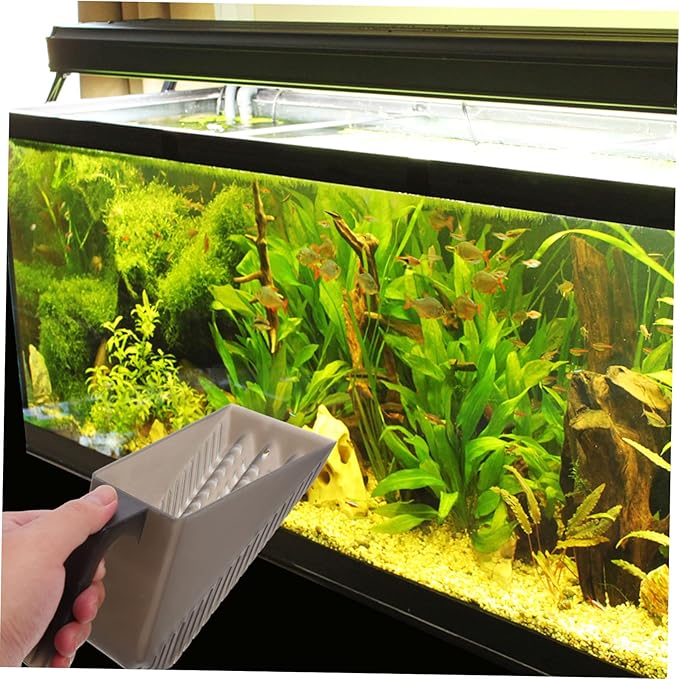 POPETPOP Fish Tank Sand Shovel Fish Tank Shovel Aquarium Plastic Sand Scooper Aquarium Vacuum Plastic