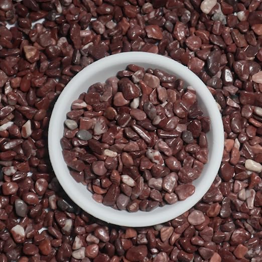 Red Pebbles,Small Gravel,1/4 Inch Nature Stones,Rocks for Indoor Plant Pots,Succulent,Garden Decor,Fish Tank,Vases,Aquarium Landscaping,10Lb