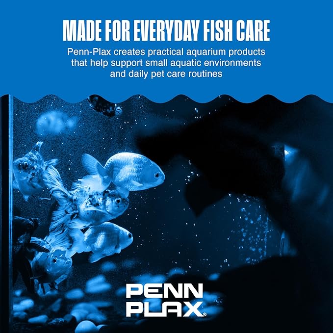 Penn-Plax Small World Aquarium Filter – Comes with a Disposable Media – Safe for Freshwater and Saltwater Setups (SWF1)