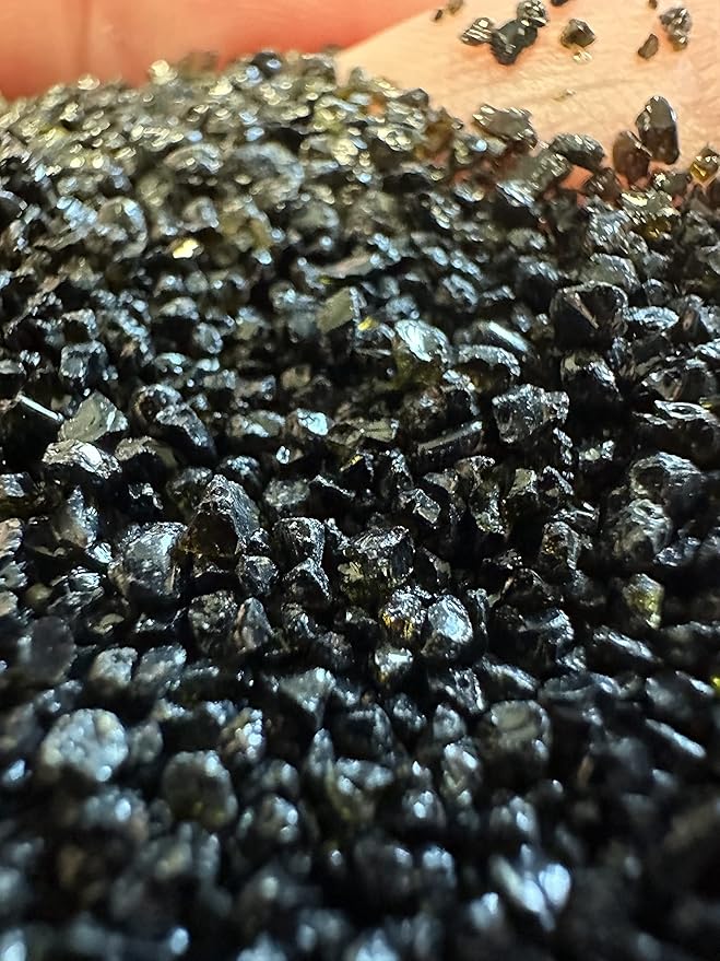 Wpc-Co. Premium Black Aquarium Sand Substrate - Medium Grit, Natural-Looking, Multi-Purpose, Black Color, 10 LBS
