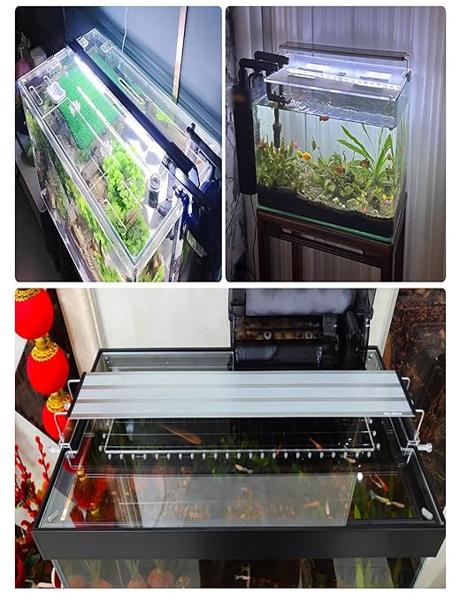 Custom Acrylic Aquarium Lid - Non-Jump Mesh Cover for Fish Tanks & Turtle Tanks, Cat-Scratch Resistant Top Cover, Tailored Sizes Available(70x45cm/27.6x17.7in)