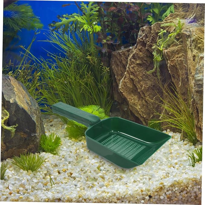 Abaodam Aquarium Sand Shovel for Fish Tank Cleaning Efficient Debris Removal Tool for Aquatic Environments Material Minimalist Design for Home Aquariums and Gardens