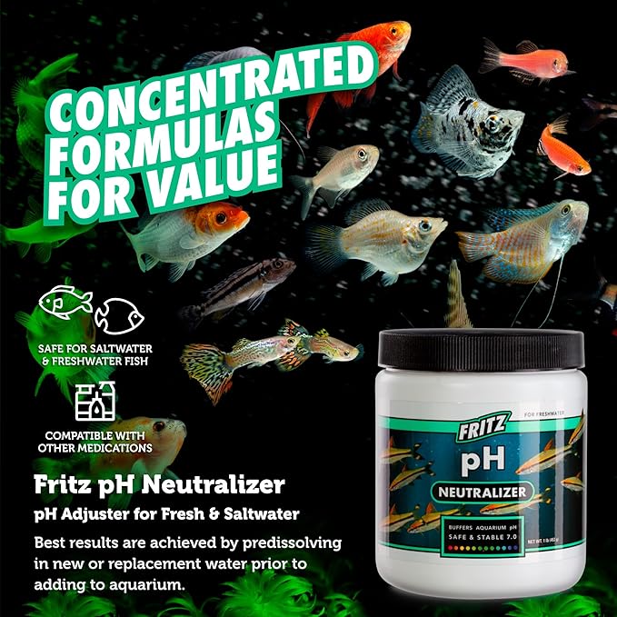 Fritz Aquatics 80285 Fritz pH Neutralizer for Fresh and Salt Water Aquariums, 1-LBS
