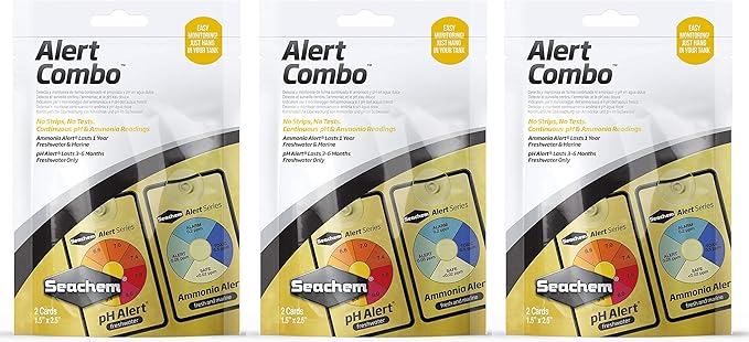 Seachem PH/Ammonia Alerts Combo Pack, 2 Monitors per Pack (3 Packs)