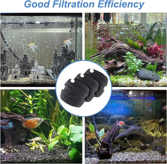 Aquarium Filter Foam Comaptible with Marineland Canister Filter C-Series and Magniflow 160/220 Filters, Aquarium Filter Rite-Size S Supports Biological And Mechanical Aquarium Filtration, 3 Pcs