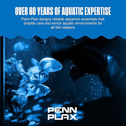 Penn-Plax Therma-Temp Floating Aquarium Thermometer - Easy to Read - Temperature Gauge with Optional Suction Cup & Removable Mount - Safe for Freshwater & Saltwater Tanks - Multicolor, 4.25 Inches