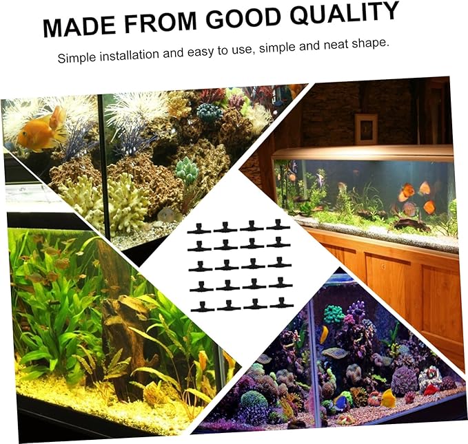 FRCOLOR 30pcs Aquarium Air Valve Connector Type Tubing Connector for Fish Tanks Compatible Air Pumps Stones Sturdy Plastic Design for Efficient Oxygen Regulation