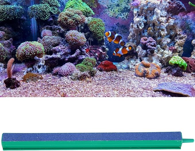 GLOGLOW Nan Air Stone Bar, Sand Bar for Aquarium, Efficient Bubble Release and Heat Dissipation, 20cm Long for Fish Tank Oxygenation Fish Tank and Accessories (20cm / 7.9in Long)